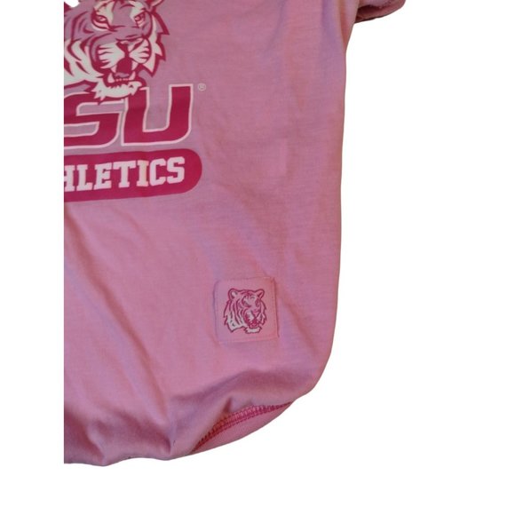 NCAA Pink Dog Shirt Large Louisiana State University Tigers - Picture 4 of 5